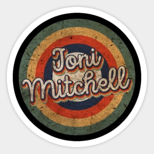 Joni Name Personalized Mitchell Vintage Retro 60s 70s Birthday Gift Sticker